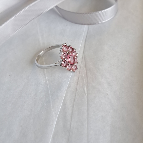 Pink Zircon Cocktail Ring - Picture 7 of 12